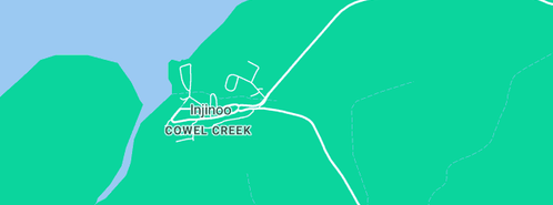 Map showing the location of Rainflowers in Injinoo, QLD 4876
