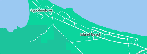 Map showing the location of Accomodation Kangaroo Island in Island Beach, SA 5222