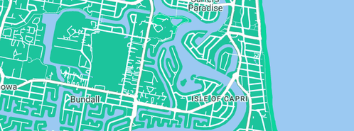 Map showing the location of Aardvaark Engineering in Isle Of Capri, QLD 4217