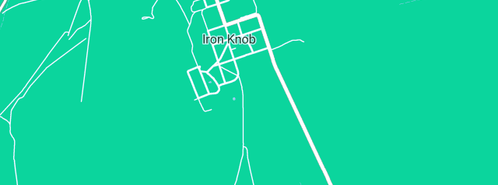 Map showing the location of Service Station Toilet Iron Knob in Iron Knob, SA 5601