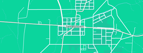Map showing the location of Mid North Clean Blast in Jamestown, SA 5491