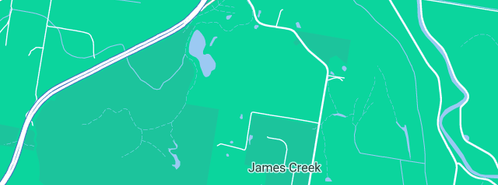 Map showing the location of Sabai Cattery in James Creek, NSW 2463