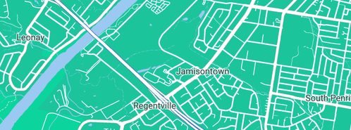 Map showing the location of Bridges Chris in Jamisontown, NSW 2750