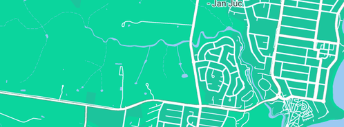Map showing the location of Love Collective in Jan Juc, VIC 3228