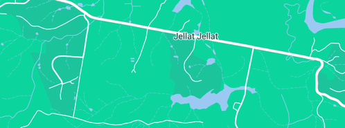 Map showing the location of Russell's Earthmoving & Excavations P/L in Jellat Jellat, NSW 2550