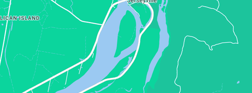 Map showing the location of Rocks Metal Fencing in Jerseyville, NSW 2431
