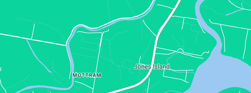 Map showing the location of Drury's Stockfeeds in Jones Island, NSW 2430