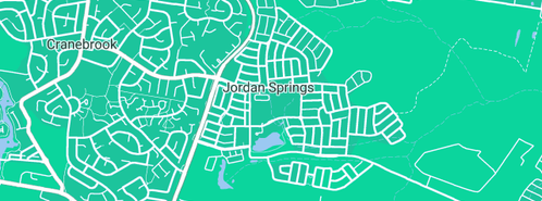 Map showing the location of Jordan Springs Public School in Jordan Springs, NSW 2747