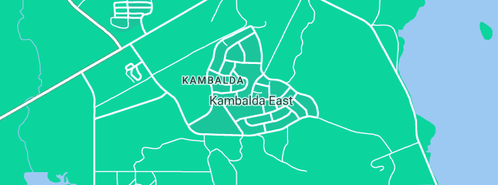 Map showing the location of Kambalda Police Station in Kambalda East, WA 6442