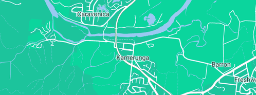 Map showing the location of Peace Community Kindergarten in Kamerunga, QLD 4870
