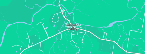 Map showing the location of Riveroak Lodge in Kangaroo Valley, NSW 2577
