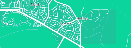 Map showing the location of KARATE DARWIN NT in Karama, NT 813