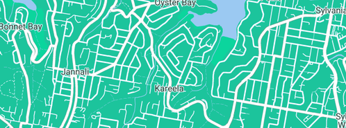 Map showing the location of Dibden Peter in Kareela, NSW 2232