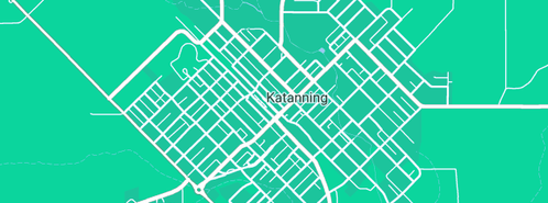 Map showing the location of Anglican Church of Australia in Katanning, WA 6317