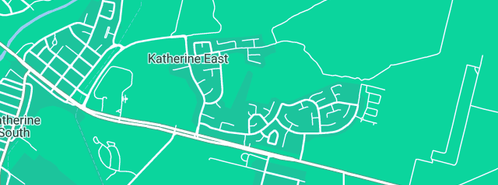 Map showing the location of Katherine East Child Care Centre in Katherine East, NT 850