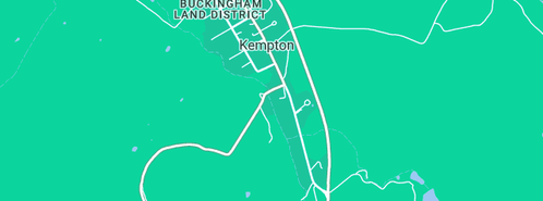 Map showing the location of Old Kempton Distillery in Kempton, TAS 7030