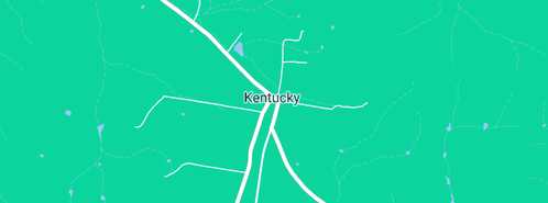 Map showing the location of Kentucky Public School in Kentucky, NSW 2354