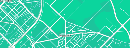 Map showing the location of Hyundai Heaven in Kenwick, WA 6107