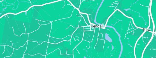 Map showing the location of Kickon Couriers in Kendall, NSW 2439