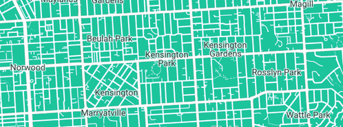 Map showing the location of Margin Technologies in Kensington Park, SA 5068