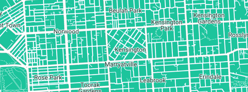 Map showing the location of B Visual Design in Kensington, SA 5068