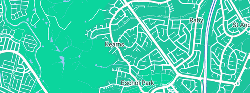 Map showing the location of Herbalife Weight Loss in Kearns, NSW 2558