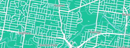 Map showing the location of Brisbane Ceilings & Partitions in Kedron, QLD 4031