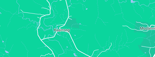Map showing the location of Rizzo Bros. in Keerrong, NSW 2480