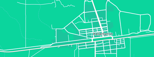 Map showing the location of Alcock Building in Kellerberrin, WA 6410