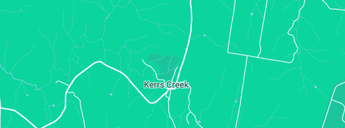Map showing the location of Bec Peterson in Kerrs Creek, NSW 2800
