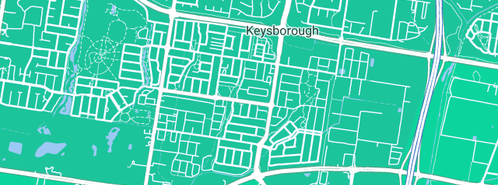 Map showing the location of Keysborough Golf Club in Keysborough, VIC 3173