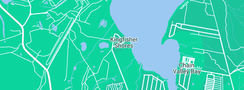 Map showing the location of KTF Pest Control & Property Maintenance in Kingfisher Shores, NSW 2259