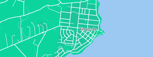 Map showing the location of Fine Art Kangaroo Island in Kingscote, SA 5223
