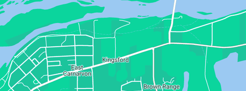 Map showing the location of Big River Plantation in Kingsford, WA 6701
