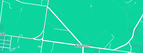 Map showing the location of GJ Hurn Earthmoving - Sewage & Fencing Contractors in Kingston, VIC 3364