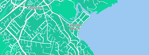 Map showing the location of Kingston Beach Health Centre in Kingston Beach, TAS 7050