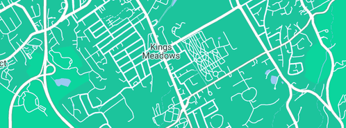Map showing the location of AJ Water & Leak Detection in Kings Meadows, TAS 7249