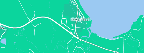 Map showing the location of Island View Caravan Park in Kinka Beach, QLD 4703