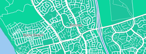 Map showing the location of Massmedia Services in Kinross, WA 6028