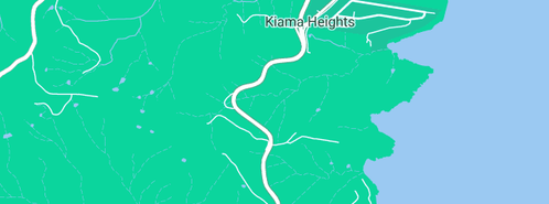 Map showing the location of South Earthmoving in Kiama Heights, NSW 2533