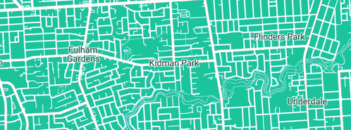 Map showing the location of Gilbert's Sleep Apnoea in Kidman Park, SA 5025