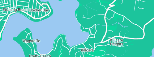 Map showing the location of Killcare Marina in Killcare, NSW 2257