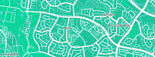 Map showing the location of Pet Sitter in Kippax, ACT 2615