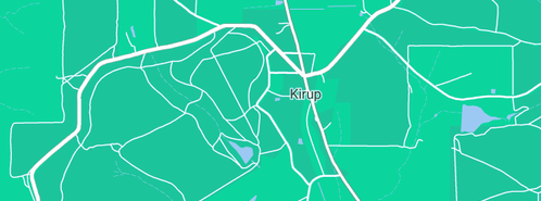 Map showing the location of Dexter Farm in Kirup, WA 6251