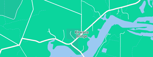 Map showing the location of Baileston Fire Station in Kirwans Bridge, VIC 3608