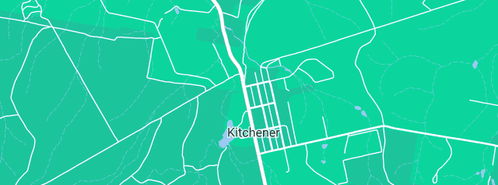 Map showing the location of Kitchener Stock Feeds in Kitchener, NSW 2325