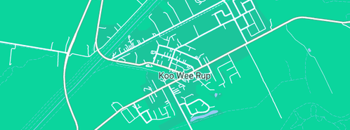 Map showing the location of Elders WGF in Koo Wee Rup, VIC 3981