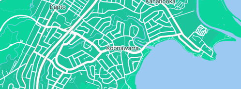 Map showing the location of Anne Miller in Koonawarra, NSW 2530