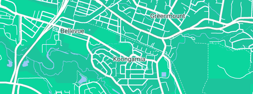 Map showing the location of Artisan Floor Sanding in Koongamia, WA 6056