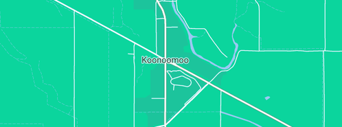 Map showing the location of Aussie Rural Contracting in Koonoomoo, VIC 3644